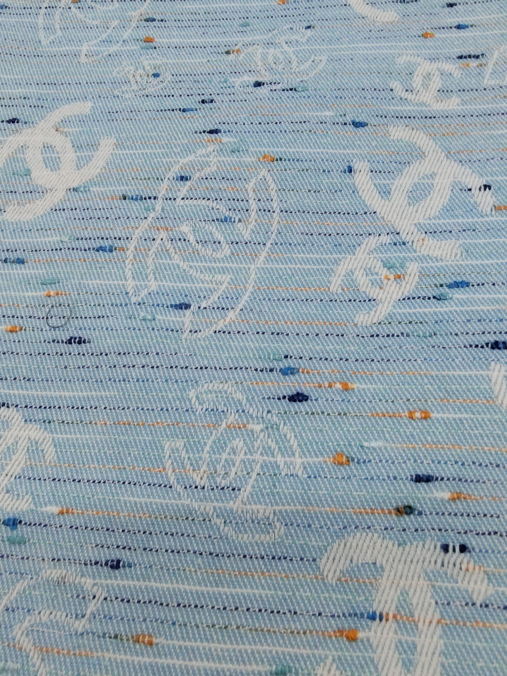 CHANEL Blue Tweed CC Logo Mini Tote Gift Summer 2024 Beauté Employee Tote NIP - Picture 5 of 7